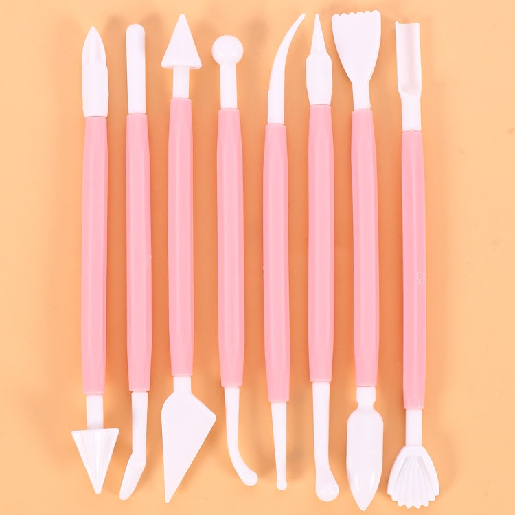 2er-Set Schnitzstift Kuchen Fondant Schnitzmesser Schneidwerkzeug 01030 Lila (OPP Beutelverpackung), 01071 Gelb (OPP Beutelverpackung), 01018 Rot (OPP Beutelverpackung), 02023 Blau (OPP Beutelverpackung), 02030 Rosa (OPP Beutelverpackung)