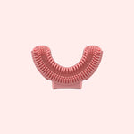 Silicone U-Shaped Replaceable Brush Head 2-8 Years Old Oral Electric Toothbrush Head, Pink, Blue