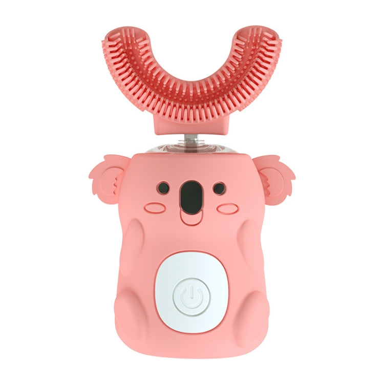 Elektrische Zahnbürste für Kinder, U-förmige Sonic Smart elektrische Zahnbürste, Blau, Rosa
