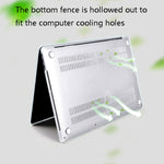 PC Kristall transparente Laptop-Schutzhülle, für MacBook Retina 12 Zoll A1534, für MacBook Pro 13,3 Zoll A1706 & A1989 & A2159 (mit Touch Bar), für MacBook Pro 13,3 Zoll A1708 (mit Touch Bar), für MacBook Air 13,3 Zoll A1932 (2018)