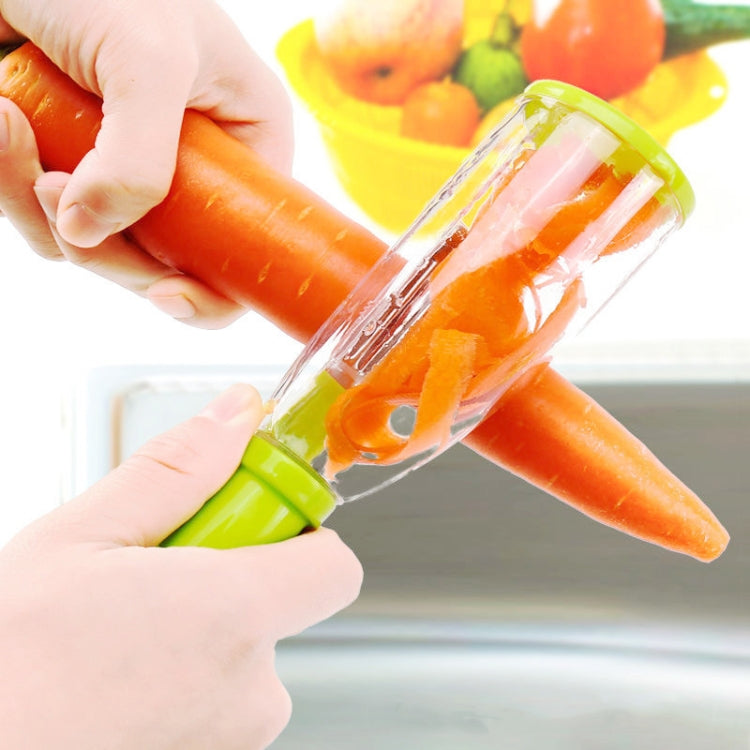 Lagertyp Schälmesser Mit Aufbewahrungsbox Hobel Schälmesser Haushalt Obst Multifunktionsschäler, 4 STÜCK