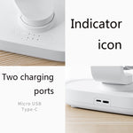 D77 Desktop Automatischer Schüttel-Kopfventilator Leise Tragbarer USB-Ventilator für Zuhause, Büro, Wohnheim, Elfenbein, Rosarot
