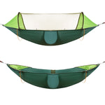 Anti-Rollover Automatisches schnell aufklappendes Moskitonetz Hängematte Outdoor Camping Doppelte Anti-Mücken Hängematte, Größe: 290x140cm, 290x140cm Gelb, 290x140cm Grün, 290x140cm Blau
