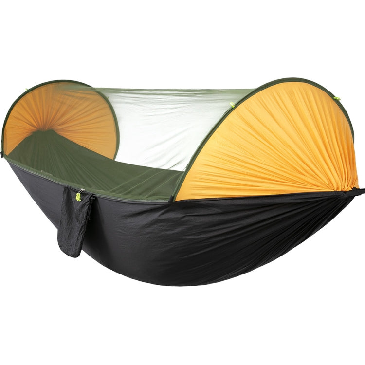 Anti-Rollover Automatisches schnell aufklappendes Moskitonetz Hängematte Outdoor Camping Doppelte Anti-Mücken Hängematte, Größe: 290x140cm, 290x140cm Gelb, 290x140cm Grün, 290x140cm Blau