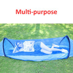 Anti-Rollover Automatisches schnell aufklappendes Moskitonetz Hängematte Outdoor Camping Doppelte Anti-Mücken Hängematte, Größe: 290x140cm, 290x140cm Gelb, 290x140cm Grün, 290x140cm Blau