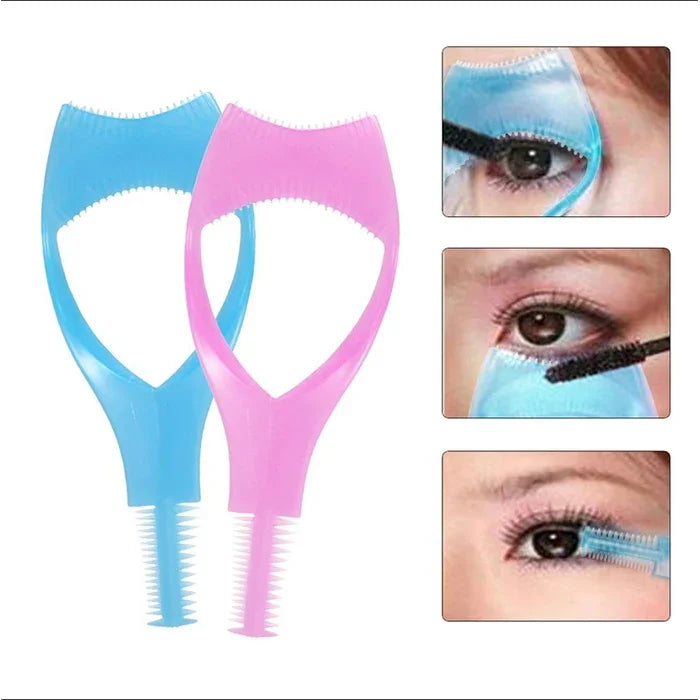 10 Stück BearPaw Praktisches Make-up-Set: Mascara-Applikator, Wimpernkamm, 3-in-1-Wimpernkarte, Beauty-Reinigungszubehör, 3D-Kristall