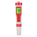4-in-1 Tragbarer PH/TDS/EC/TEMP Teststift Multifunktionaler Wasserqualitätstester, 4-in-1 Teststift