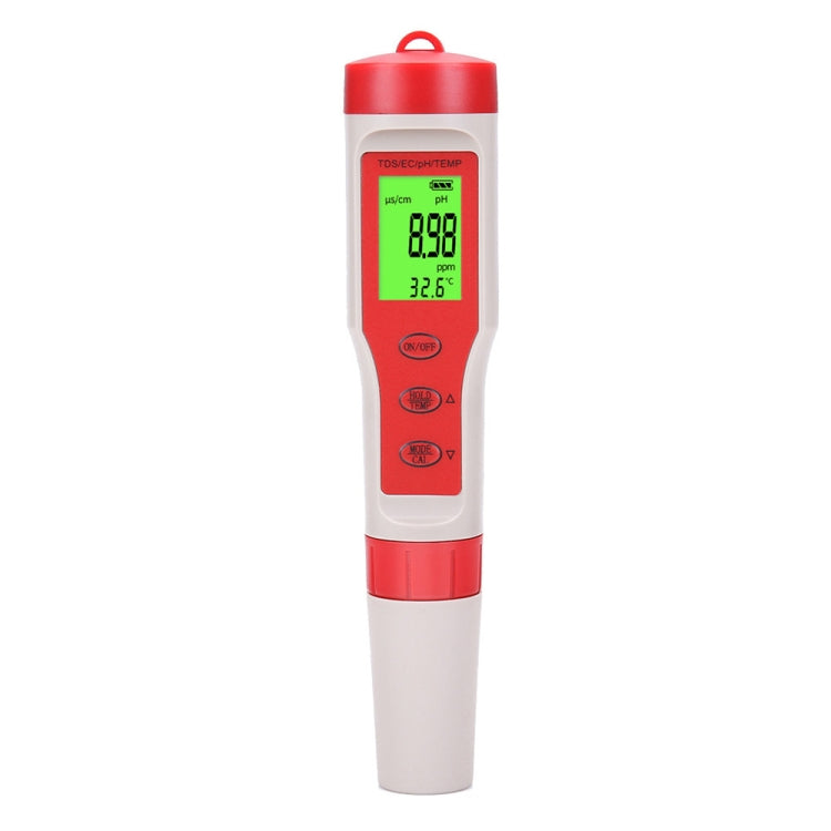 4-in-1 Tragbarer PH/TDS/EC/TEMP Teststift Multifunktionaler Wasserqualitätstester, 4-in-1 Teststift