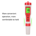 4-in-1 Tragbarer PH/TDS/EC/TEMP Teststift Multifunktionaler Wasserqualitätstester, 4-in-1 Teststift