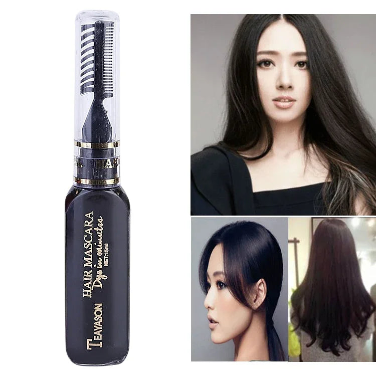 Einmalige temporäre Haarfarbe, ungiftig, DIY-Haarfarbe, Mascara-Farbcreme