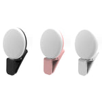 2 Stück Handy-Fülllicht Kamera Foto LED Selfie-Licht, Weiß, Pink, Blau, Schwarz