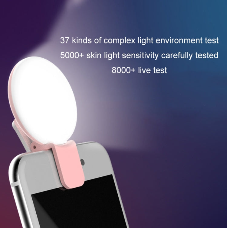 2 Stück Handy-Fülllicht Kamera Foto LED Selfie-Licht, Weiß, Pink, Blau, Schwarz