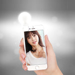 2 Stück Handy-Fülllicht Kamera Foto LED Selfie-Licht, Weiß, Pink, Blau, Schwarz