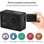 WIFI Wasserdichte Actionkamera Fahrrad 4K Kamera Ultra Tauchen 60FPS Kamera Helm Fahrrad Cam Unterwasser Sport 1080P Kamera