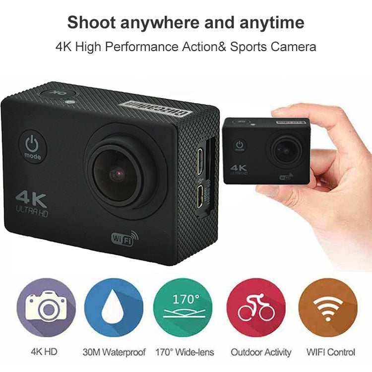 WIFI Wasserdichte Actionkamera Fahrrad 4K Kamera Ultra Tauchen 60FPS Kamera Helm Fahrrad Cam Unterwasser Sport 1080P Kamera
