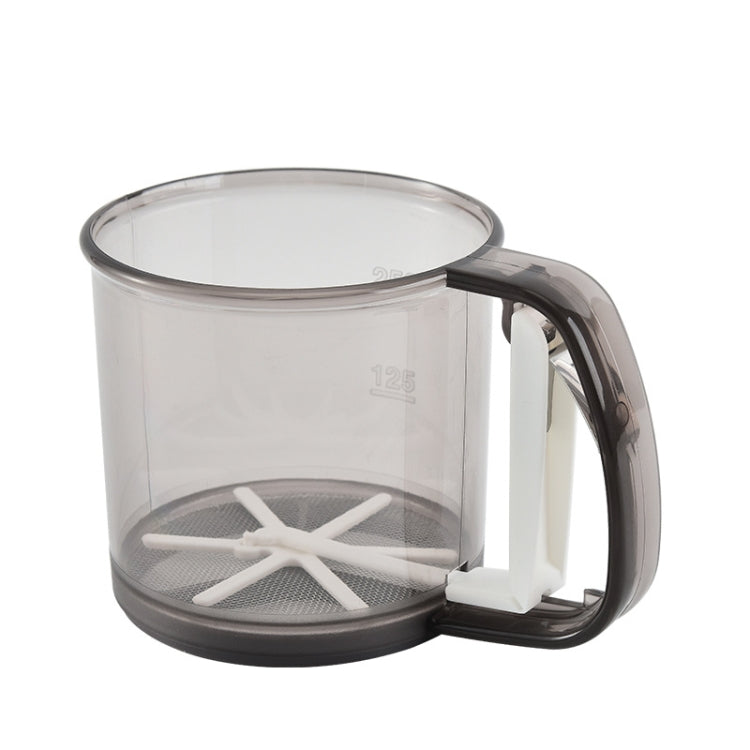 Praktisches Handsieb für Mehl und Puderzucker, Backutensil, transluzent Braun