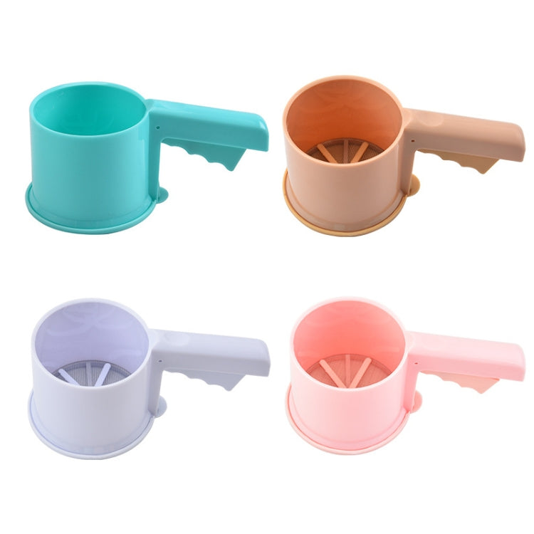 Praktisches Hand-Halbautomatik-Backwerkzeug mit vier Sieben, Blau, Orange, Weiß, Pink