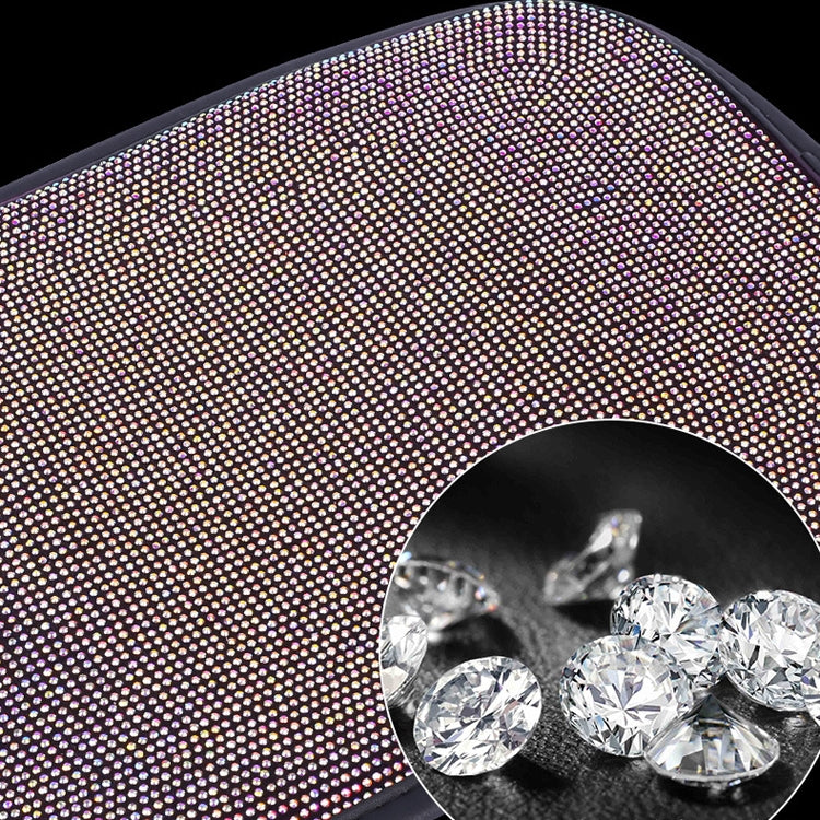 Car Diamond Armrest Box Cushion Personalized Car Decorations Dirt And Non-Slip, Black Colorful Diamond, Black White Diamond, Black Blue Diamond, Black Green Diamond