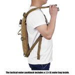 Wasserbeutel Militär Taktischer Trinkrucksack Outdoor Camping Camelback Nylon Kamel Wasserblasenbeutel zum Radfahren, 3L