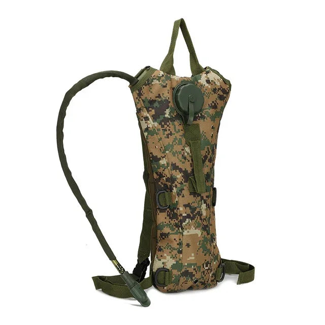 Wasserbeutel Militär Taktischer Trinkrucksack Outdoor Camping Camelback Nylon Kamel Wasserblasenbeutel zum Radfahren, 3L
