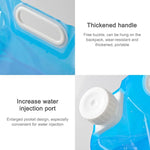 PE-Wassersack, faltbar, tragbar, Wasserspeicher, Hebesack für Camping, Wandern, Survival, Trinkwasserbehälter, 10 l (Blau)
