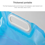 PE-Wassersack, faltbar, tragbar, Wasserspeicher, Hebesack für Camping, Wandern, Survival, Trinkwasserbehälter, 10 l (Blau)