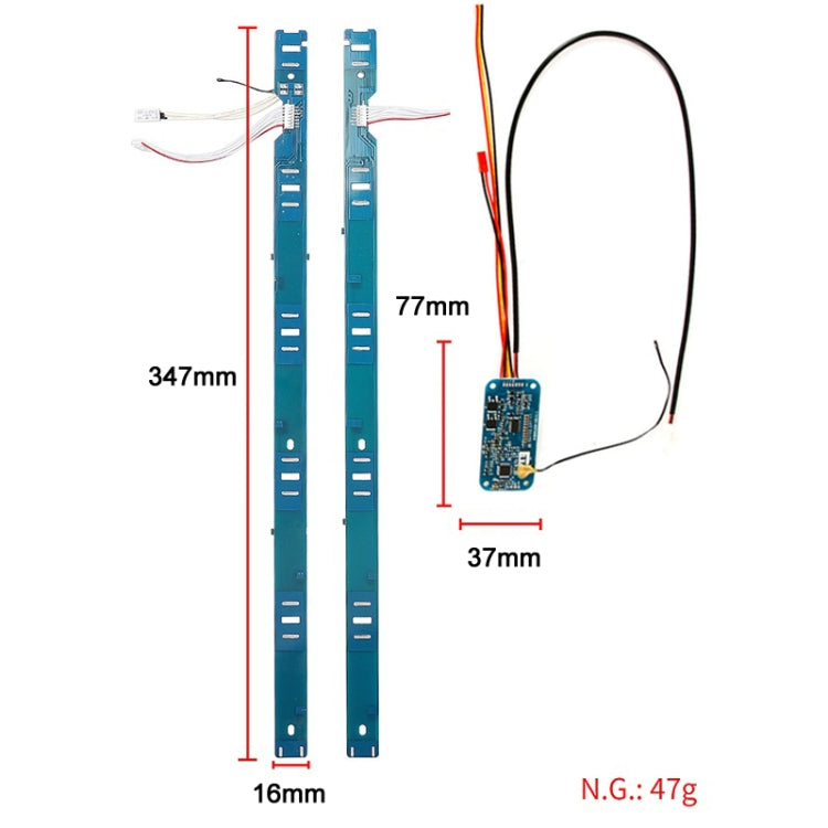 Elektroroller BMS-Platine + Seitenstreifen-Kit für Xiaomi Mijia M365 Pro, BMS-Platine + Seitenstreifen