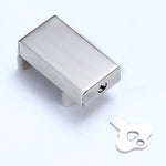 2 PCS Aluminum Screen Window Door Lock Child Protection Safety Lock Anti-theft Stopper, Hex Key, One-word Key