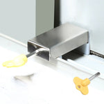2 PCS Aluminum Screen Window Door Lock Child Protection Safety Lock Anti-theft Stopper, Hex Key, One-word Key