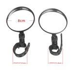 2 Stück Rückspiegel für Xiaomi Scooter, Fahrradspiegel, rund, oval