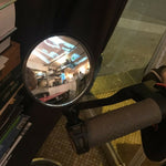 2 Stück Rückspiegel für Xiaomi Scooter, Fahrradspiegel, rund, oval