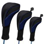 3 in 1 Nr.1 / Nr.3 / Nr.5 Schläger Schutzhülle Golf Schlägerkopfhaube, HD-014 3 in 1 Blau, HD-014 3 in 1 Schwarz, HD-014 3 in 1 Rot