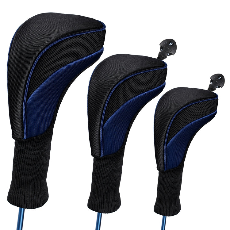 3 in 1 Nr.1 / Nr.3 / Nr.5 Schläger Schutzhülle Golf Schlägerkopfhaube, HD-014 3 in 1 Blau, HD-014 3 in 1 Schwarz, HD-014 3 in 1 Rot