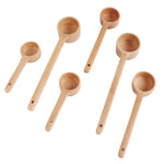 Langstieliger Holzlöffel Gewürzlöffel Dessert Kaffee Milch Tee Löffel, Gewürzlöffel Klein, Gewürzlöffel Mittel, Gewürzlöffel Groß
