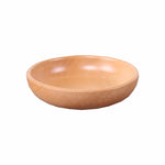 Runder Obstteller Salatschüssel Dickholz Trockenfrüchte Teller Obst Sushi Teller, 15cm, 20cm, 25cm, 30cm