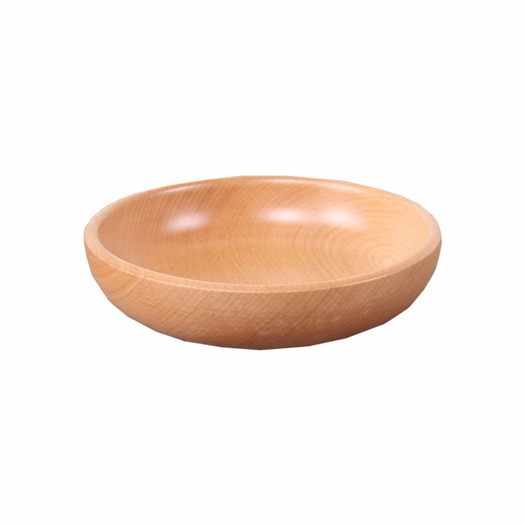 Runder Obstteller Salatschüssel Dickholz Trockenfrüchte Teller Obst Sushi Teller, 15cm, 20cm, 25cm, 30cm