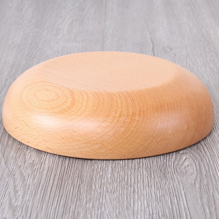 Runder Obstteller Salatschüssel Dickholz Trockenfrüchte Teller Obst Sushi Teller, 15cm, 20cm, 25cm, 30cm