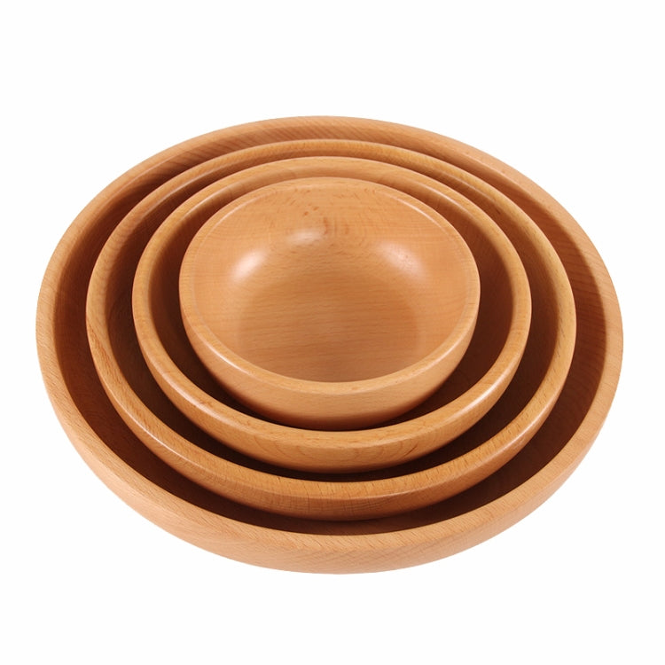 Runder Obstteller Salatschüssel Dickholz Trockenfrüchte Teller Obst Sushi Teller, 15cm, 20cm, 25cm, 30cm