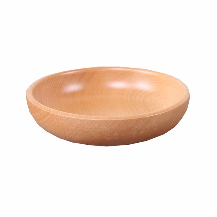 Runder Obstteller Salatschüssel Dickholz Trockenfrüchte Teller Obst Sushi Teller, 15cm, 20cm, 25cm, 30cm