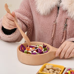 Instant Noodle Bowl Holzkimchi-Schale Obstsalat Holzschale mit Griff, klein