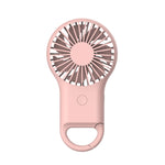 Handlicher Taschen-Mini-Kleiner Ventilator Tragbarer Lade-Outdoor-USB-Ventilator mit 7-Farben-Licht, Pink, Armeegrün, Orange
