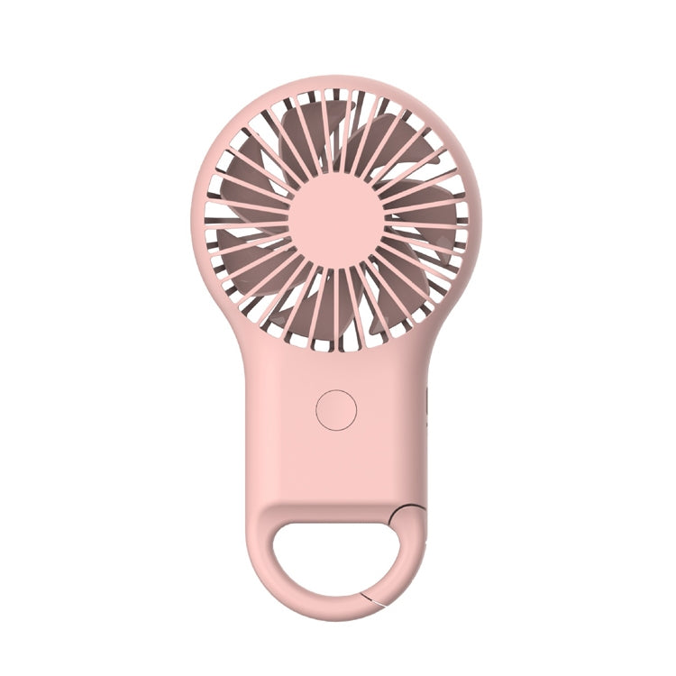 Handlicher Taschen-Mini-Kleiner Ventilator Tragbarer Lade-Outdoor-USB-Ventilator mit 7-Farben-Licht, Pink, Armeegrün, Orange
