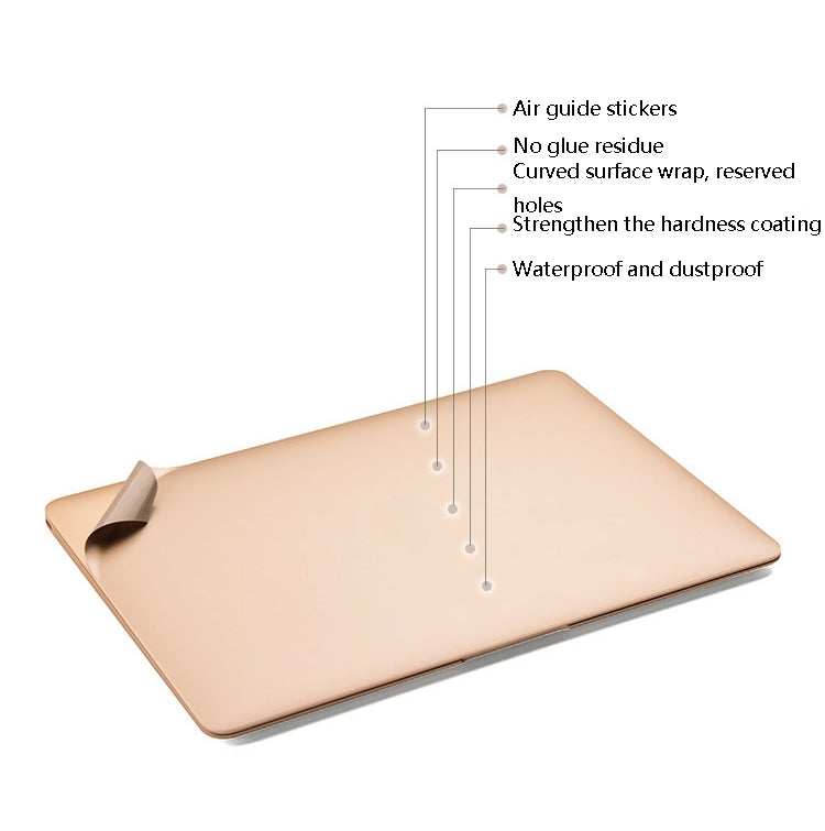 JRC Laptop-Folie Computer Oberes Gehäuse Schutzaufkleber, für MacBook Air 11,6 Zoll A1370 / A1465, für MacBook Air 13,3 Zoll A1466 (2012 - 2017), für MacBook Pro Retina 13,3 Zoll A1425 / A1502, für MacBook Pro Retina 15,4 Zoll A1398