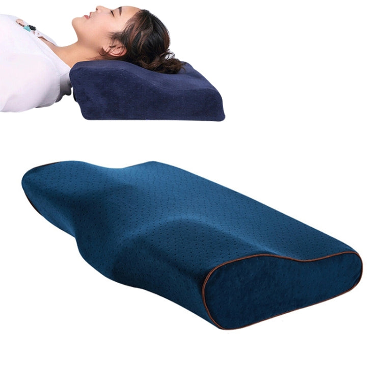 Schmetterlingsförmiges Memory Foam Schnarchkissen, langsamer Rückprall, Gesundheitspflege, Nackenkissen, 50x30x10x6cm, 62x34x12x6cm