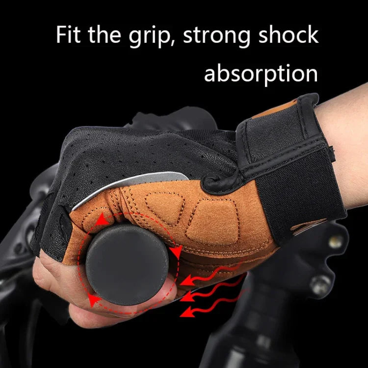 WEST BIKING YP0211196 Half-Finger Shock-Absorbing Anti-Skid Motorcycle Bike Gloves Riding Equipment, S, M, L, XL
