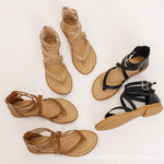 Damen Sommer Riemchensandalen Römischer Stil Niedriger Absatz Retro Schuhe, 36, 37, 38, 39, 40, 41, 42