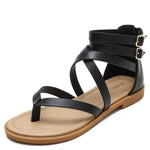 Damen Sommer Riemchensandalen Römischer Stil Niedriger Absatz Retro Schuhe, 36, 37, 38, 39, 40, 41, 42