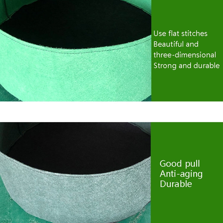 Filz-Pflanzfass Innen Außen Rund Pflanzbeutel Vlies Sämlingsbeutel, 50x20cm 40L, 60x20cm 56L, 70x30cm 115L, 80x30cm 150L, 90x30cm 190L, 120x30cm 340L, 127x30cm 380L
