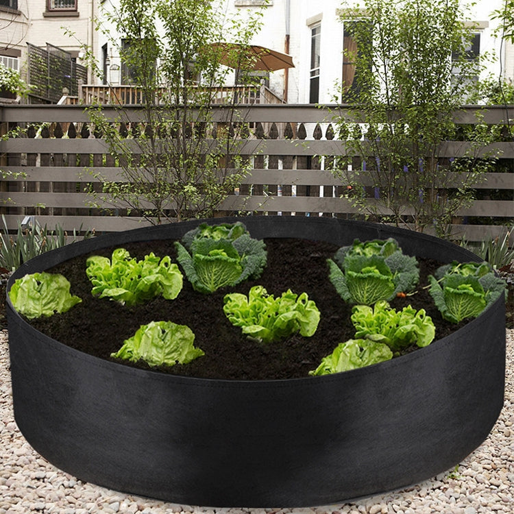 Filz-Pflanzfass Innen Außen Rund Pflanzbeutel Vlies Sämlingsbeutel, 50x20cm 40L, 60x20cm 56L, 70x30cm 115L, 80x30cm 150L, 90x30cm 190L, 120x30cm 340L, 127x30cm 380L