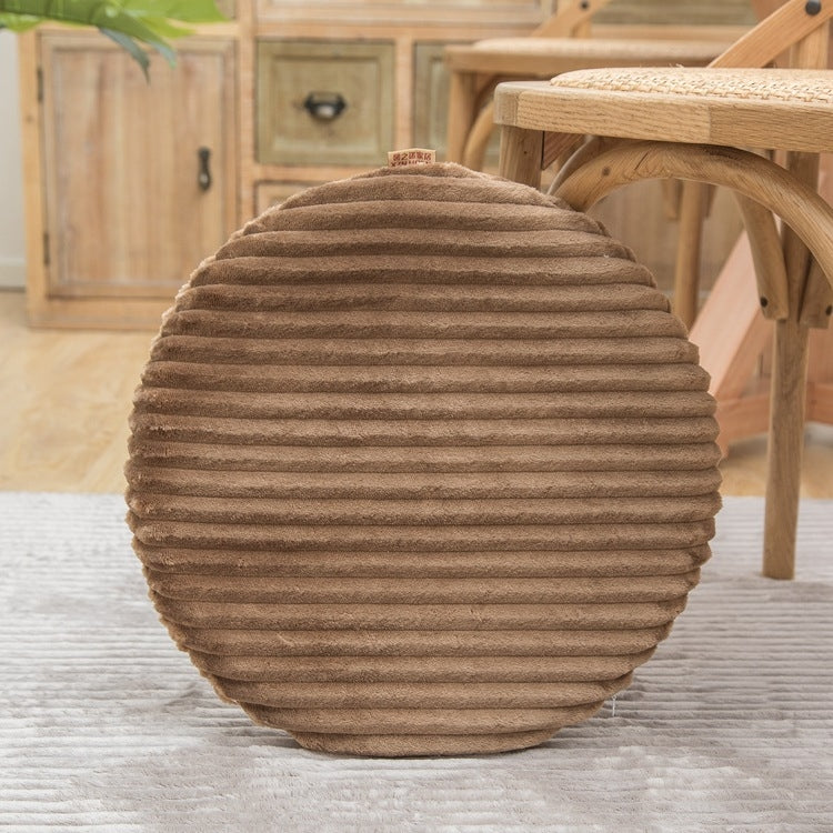 Flanell Rundkissen Staubschutz, Größe: 40x40cm, Wassergrün, Lederrosa, Kaffeefarbe, Cash, Dunkelgrau, Hellgrau